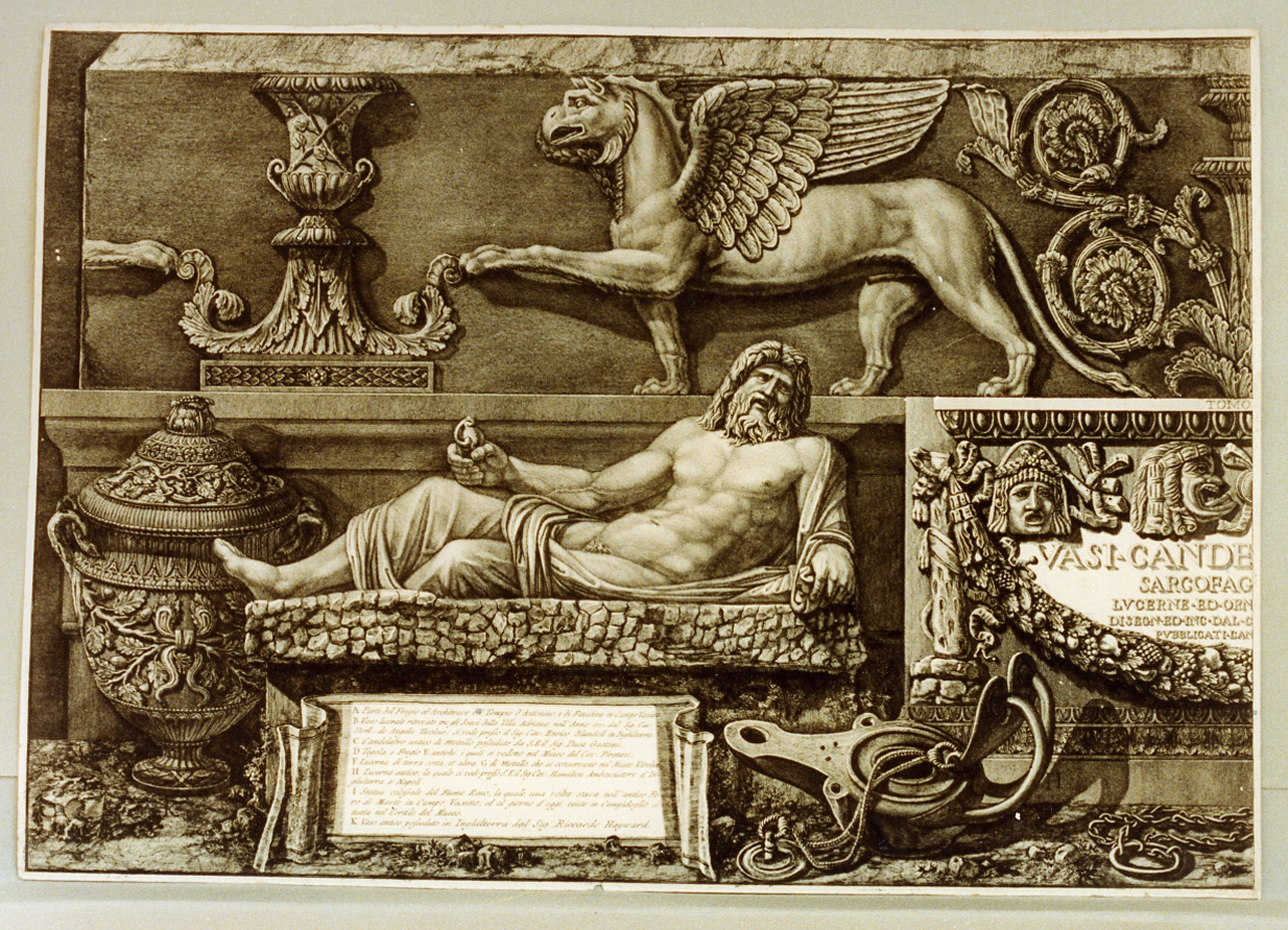 reperti archeologici (stampa) di Piranesi Giovanni Battista (sec. XVIII)