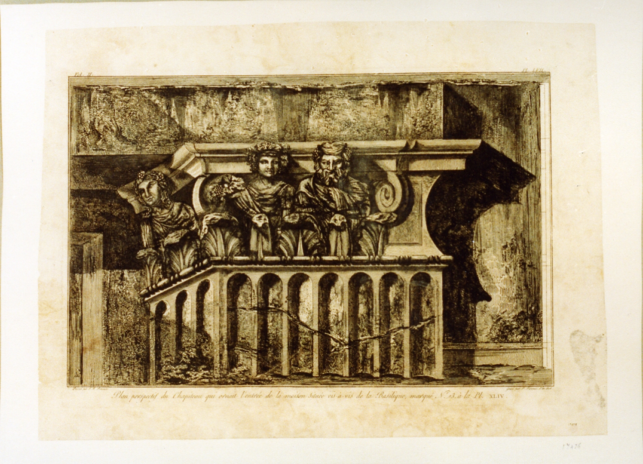 capitello (stampa tagliata) di Piranesi Giovanni Battista (sec. XIX)