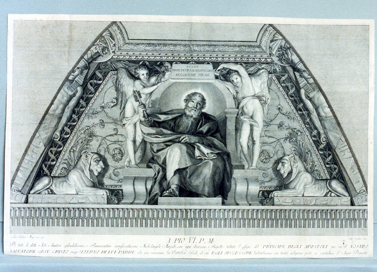 San Pietro (stampa) di Capellan Antonio (sec. XVIII)