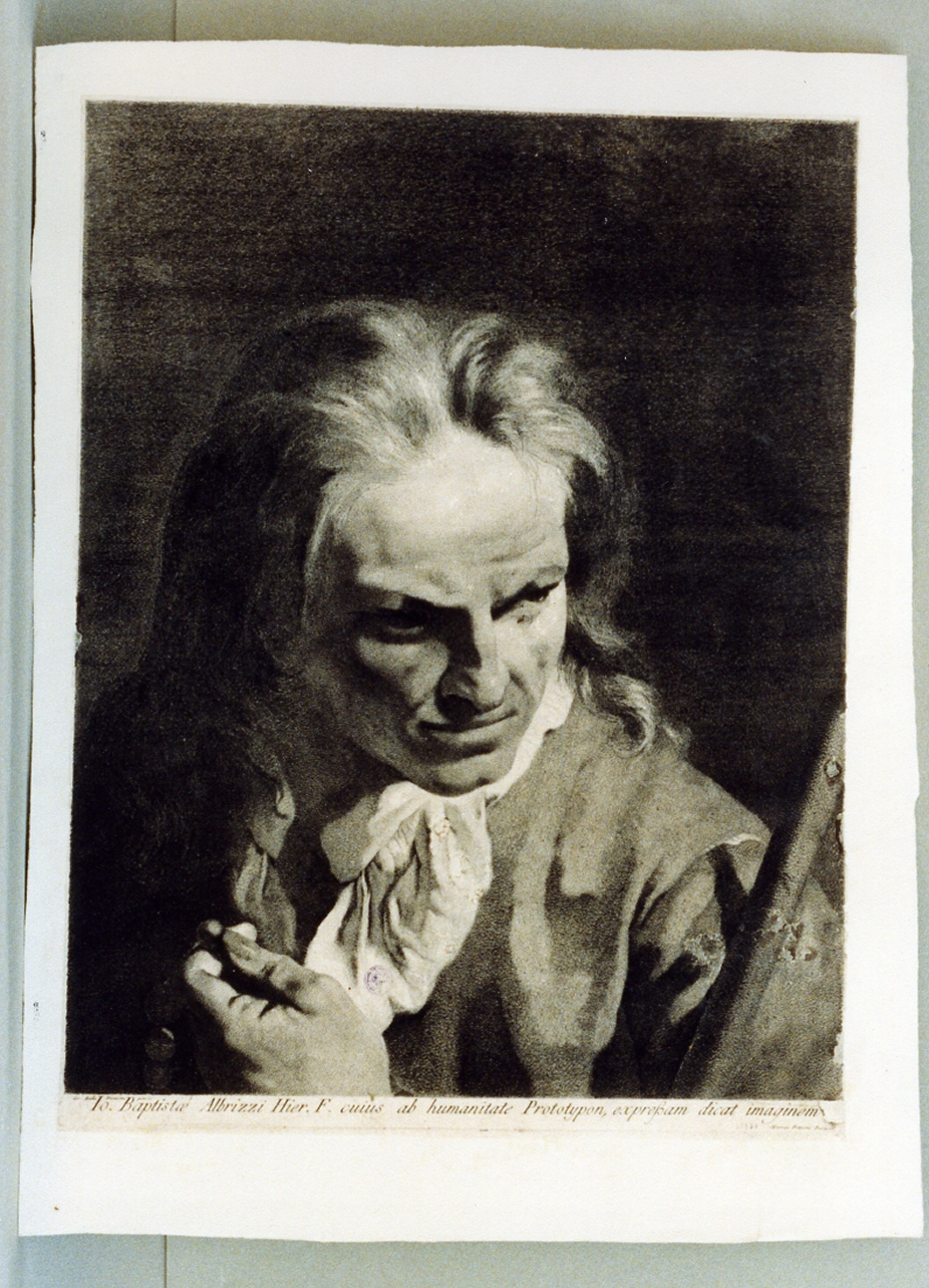 ritratto d'uomo (stampa) di Pitteri Marco Alvise (sec. XVIII)