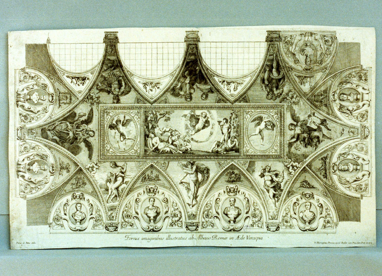 decorazione di soffitto (stampa) di De Pietri Pietro Antonio (sec. XVIII)