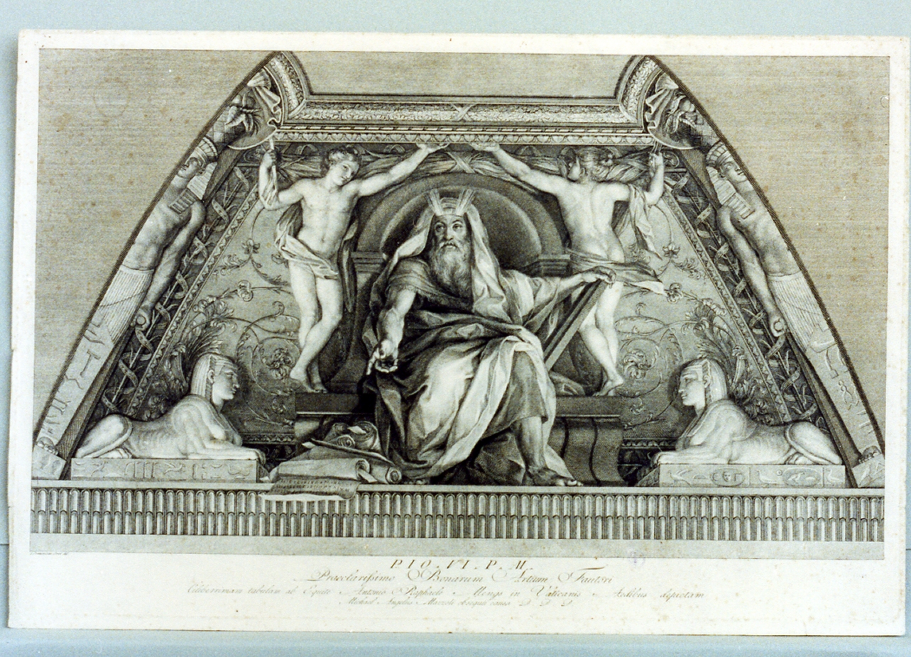 Mosè (stampa tagliata) di Corvi Domenico (sec. XVIII)