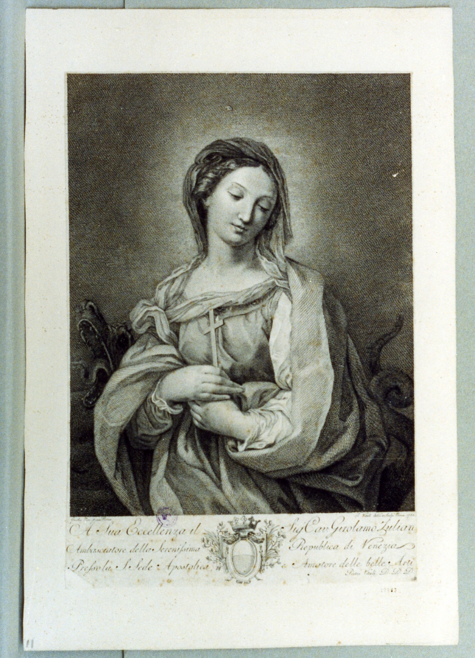 Madonna Immacolata (stampa) di Vitali Pietro Marco (sec. XVIII)