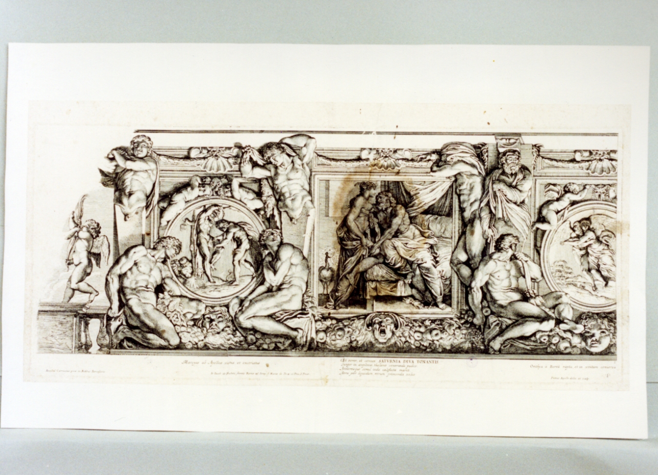episodi di mitologia (stampa tagliata) di Dell'Aquila Pietro (sec. XVII)