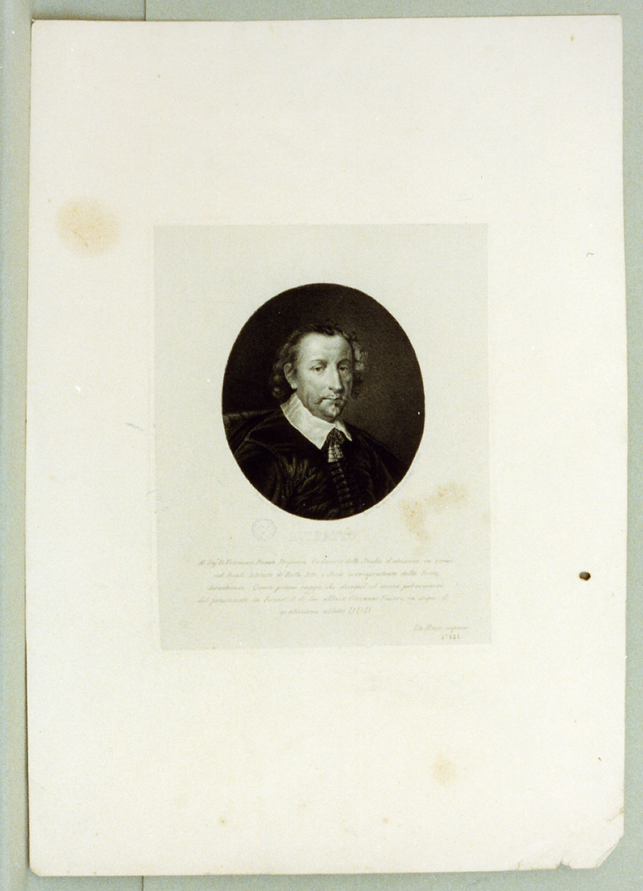 ritratto d'uomo (stampa) di Fusaro Giovanni (sec. XIX)