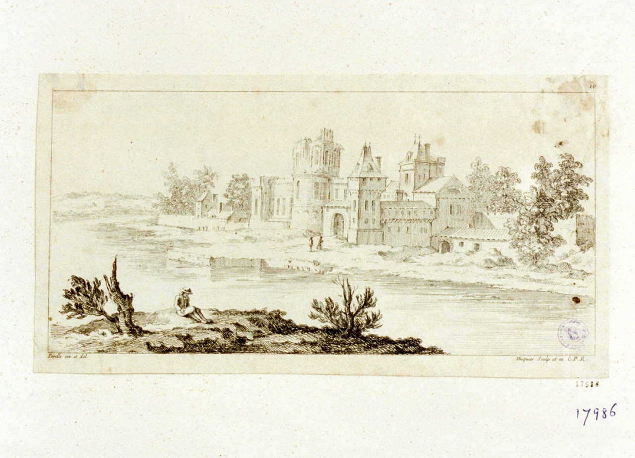 paesaggio (stampa) - ambito francese (sec. XVII)
