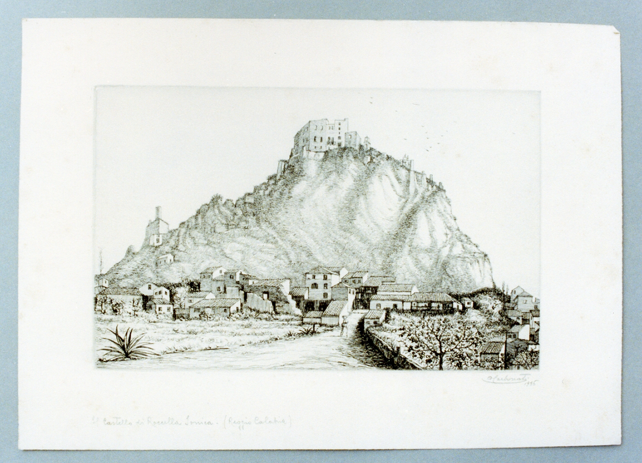 paesaggio (stampa) di Carbonati Antonio (sec. XX)