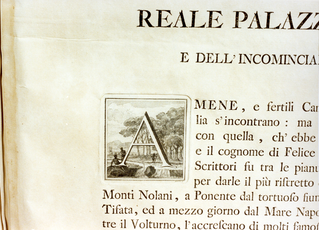 paesaggio boschivo (stampa) di Nolli Carlo (sec. XVIII)