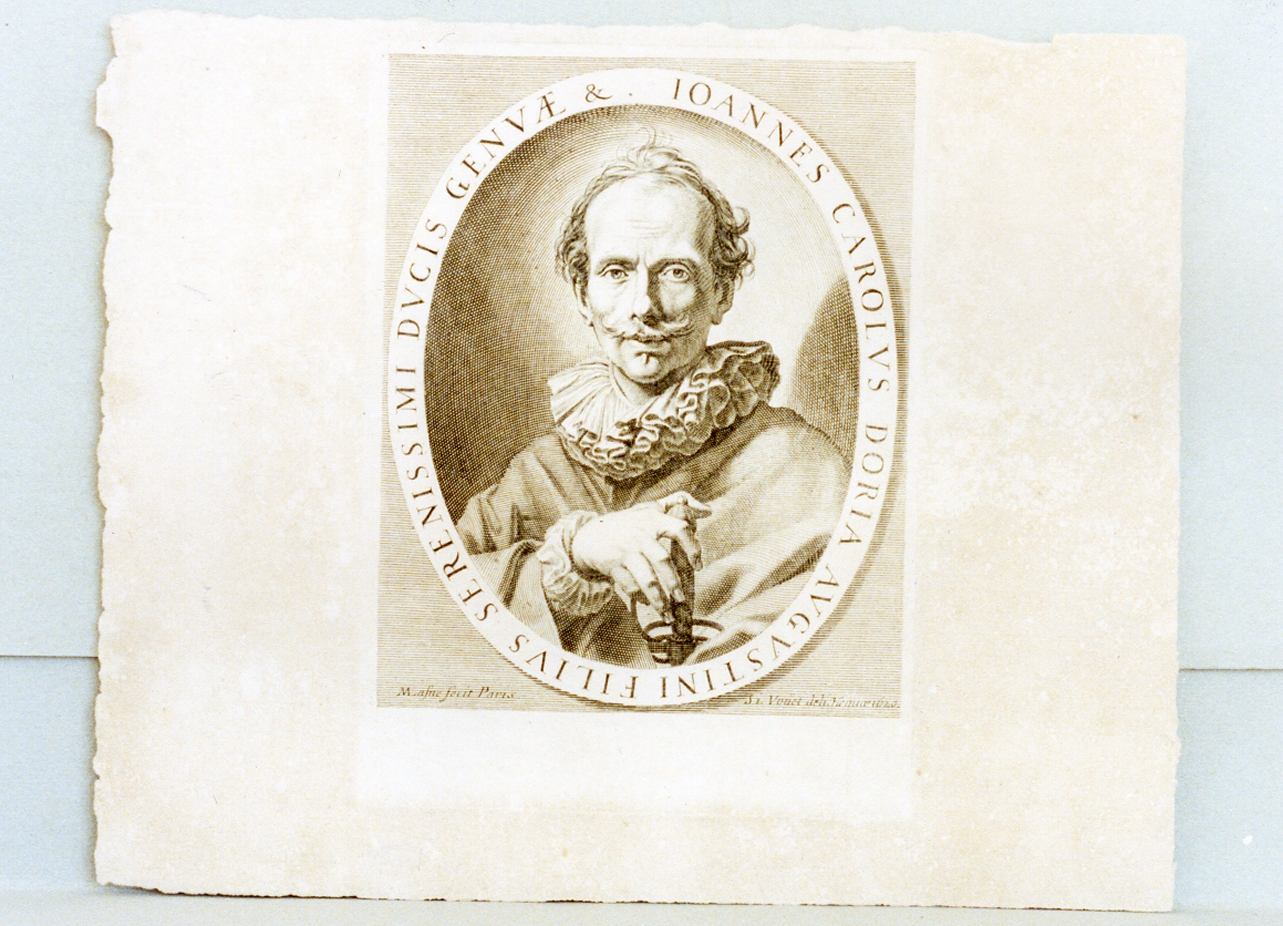 ritratto d'uomo (stampa) di Vouet Simon (sec. XVII)