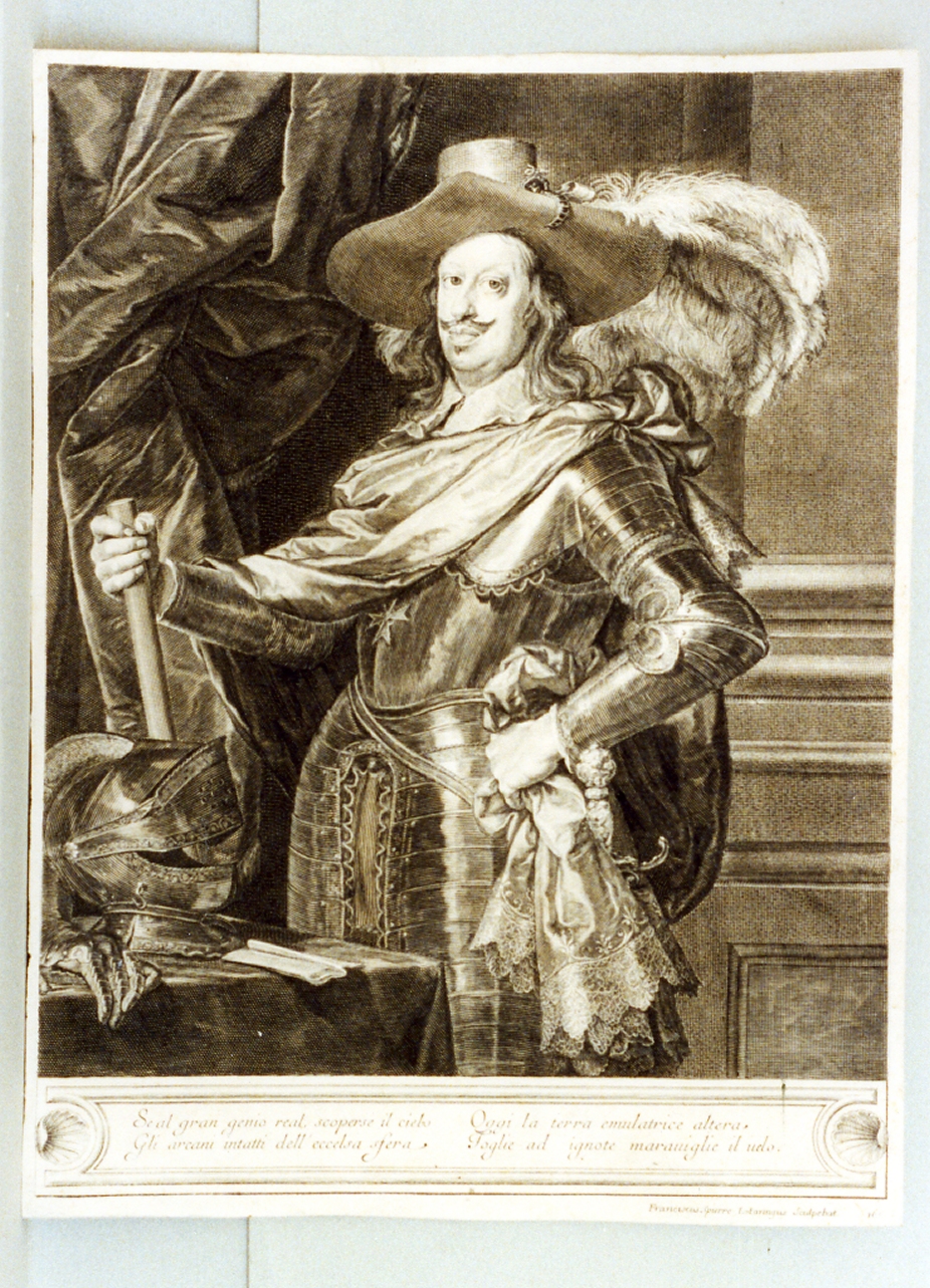 ritratto di cavaliere dell'ordine di malta (stampa) - ambito francese (sec. XVII)