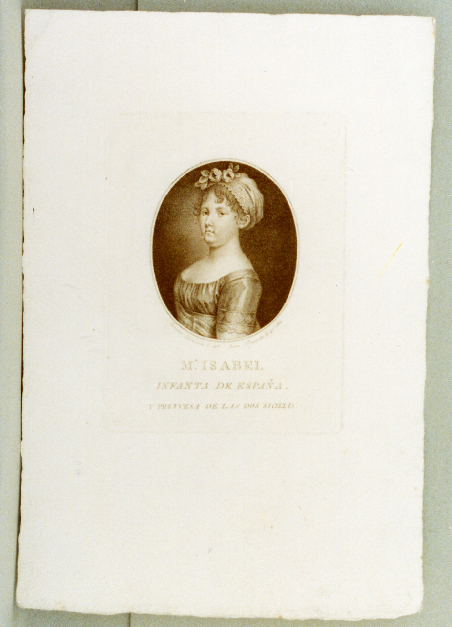 ritratto di donna (stampa) di Brunetti Giovanni (sec. XIX)