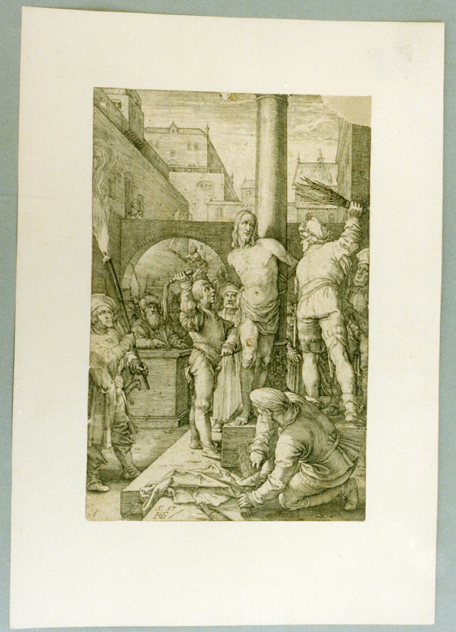 flagellazione di Cristo (stampa) di Goltzius Hubert (sec. XVI)