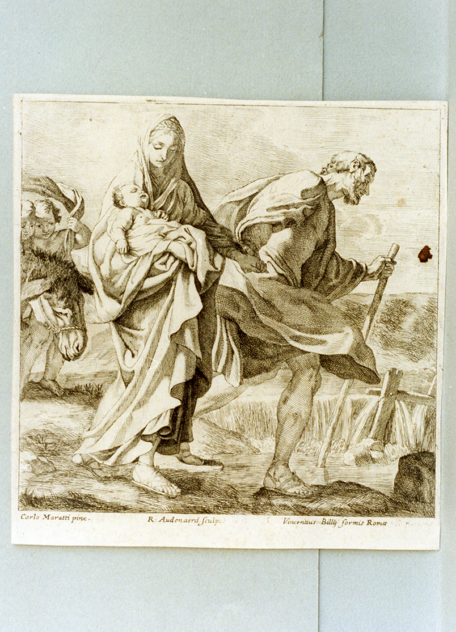 fuga in Egitto (stampa) di Maratta Carlo (sec. XVIII)