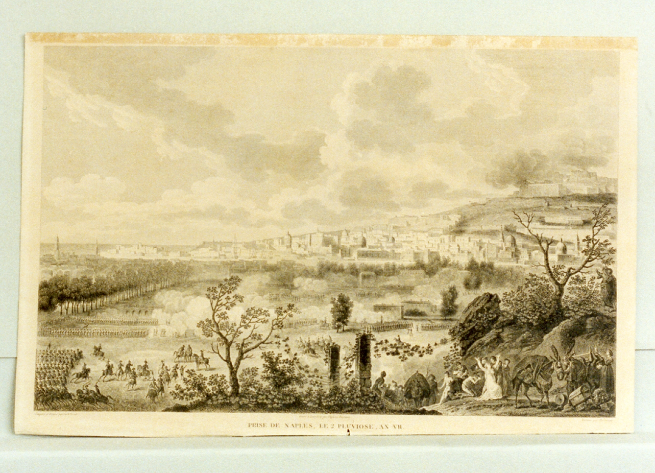 presa della città di Napoli il due piovoso anno settimo (stampa) di Duplessi Bertaux Jean (sec. XIX)