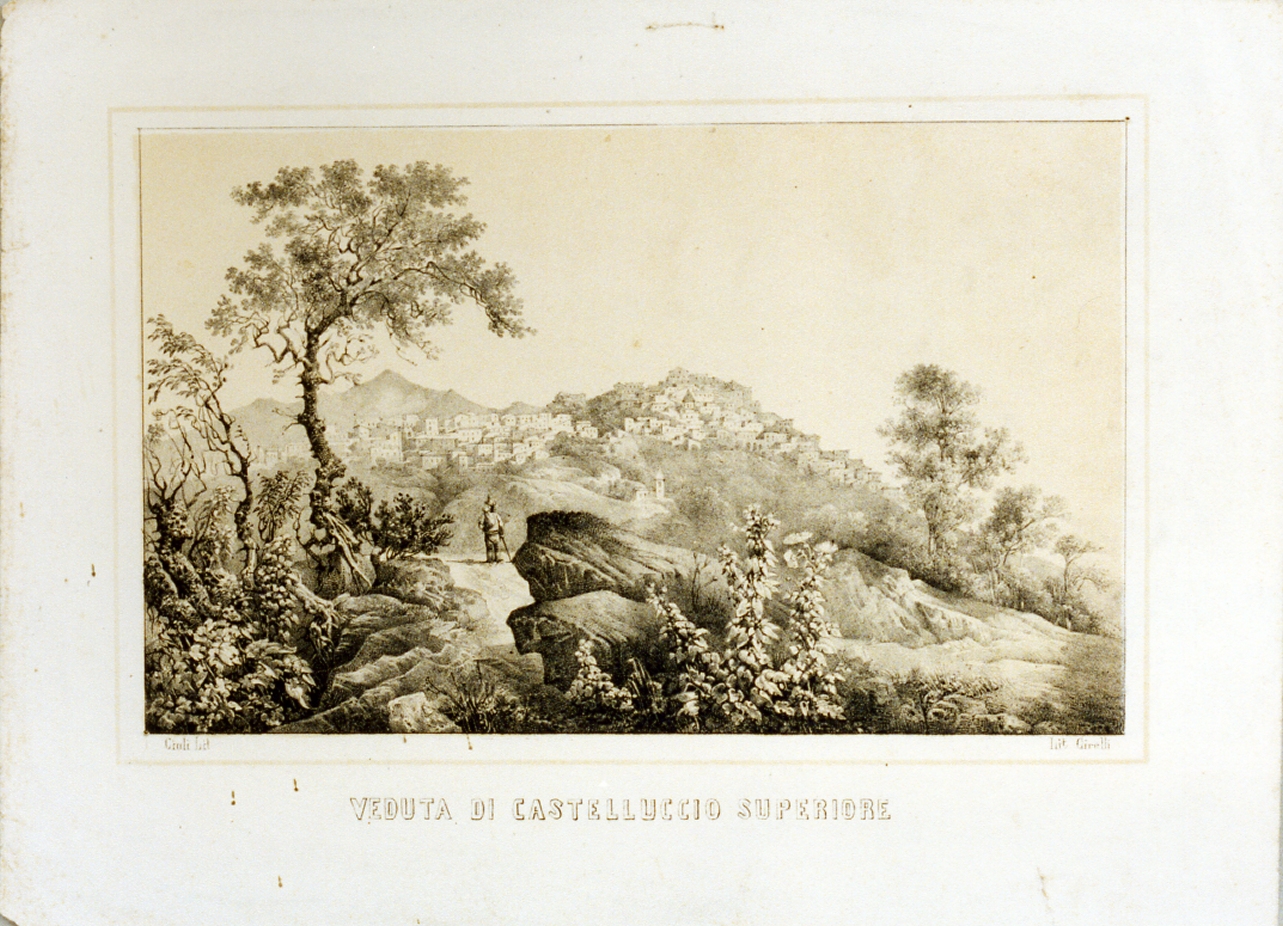 paesaggio (stampa) di Cirelli Filippo (sec. XIX)