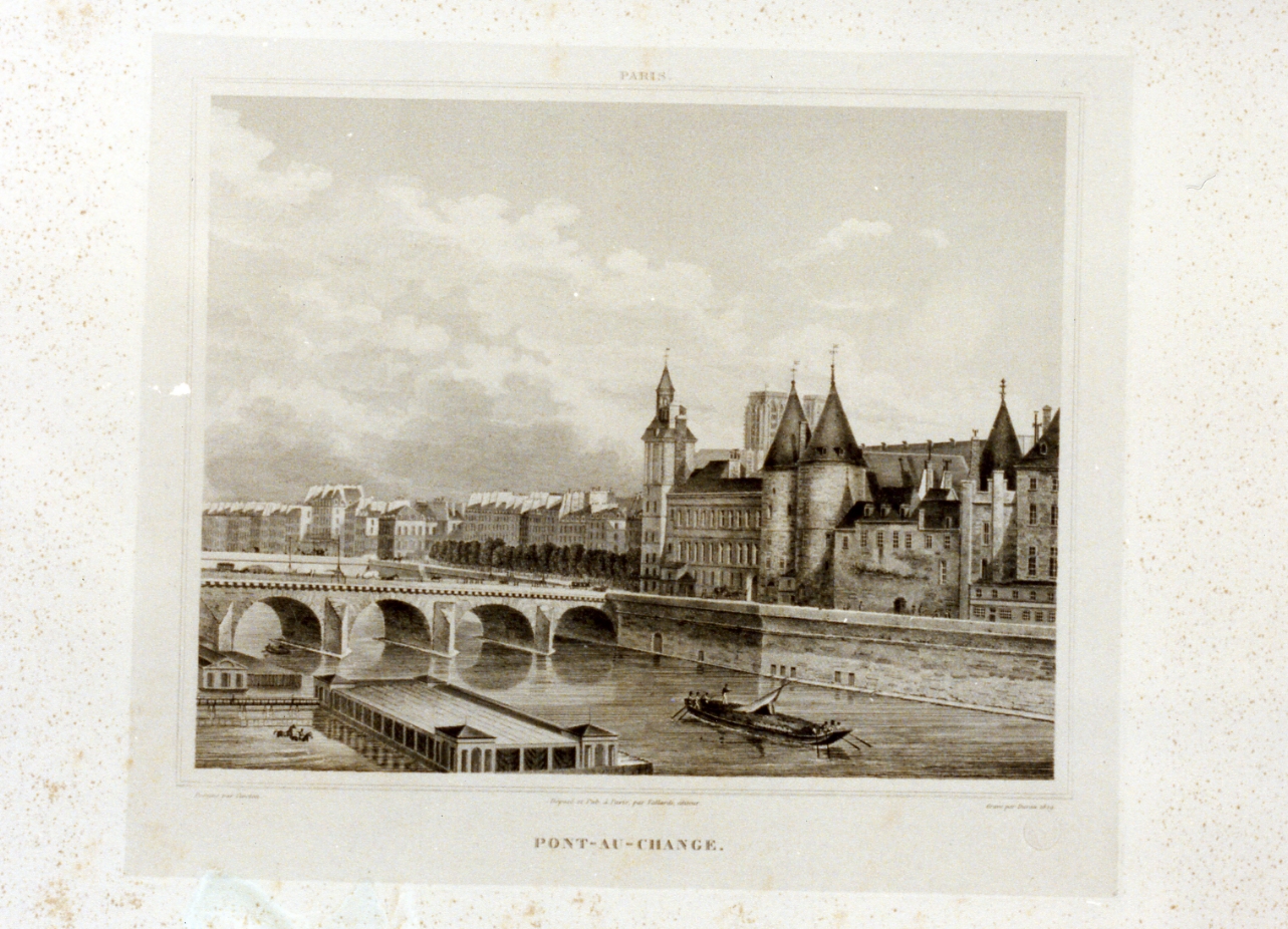 ponte del cambio (stampa) di Civeton Christophe, Durau Louis (sec. XIX)