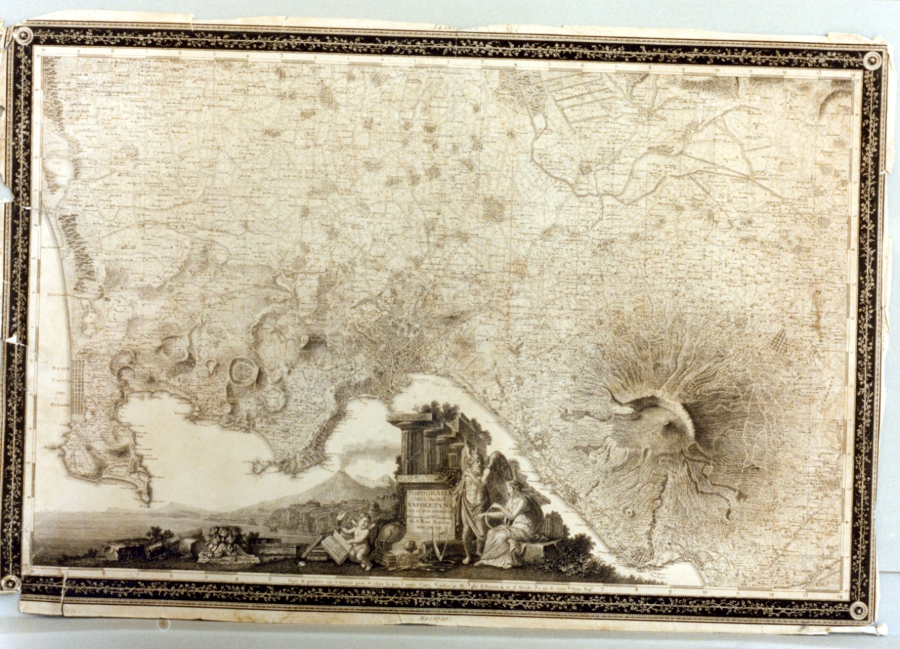 pianta di Napoli (stampa) di Guerra Giuseppe (sec. XVIII)