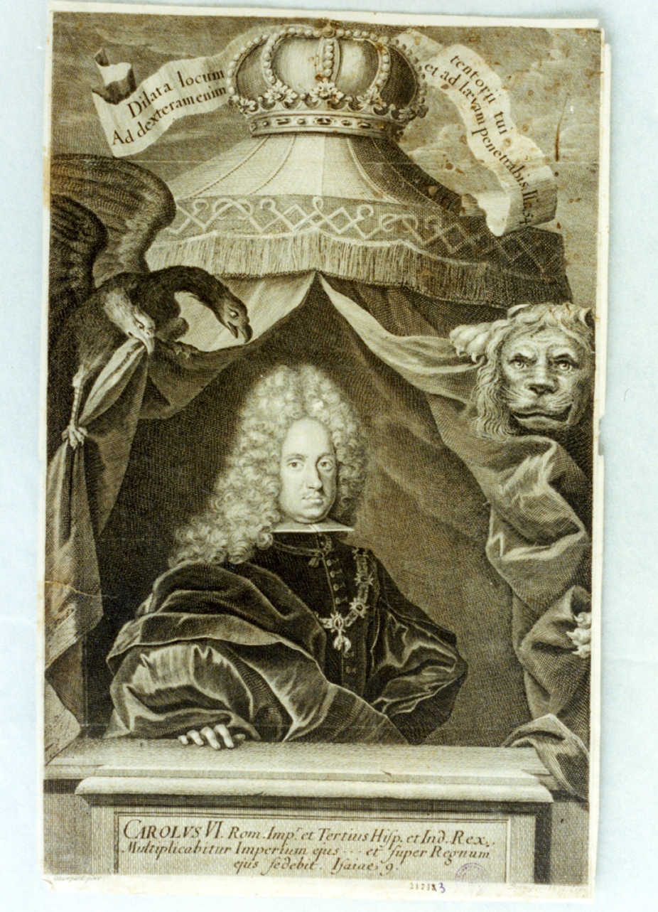 ritratto d'uomo (stampa) di Bernigeroth Johann Benedikt (secc. XVII/ XVIII)