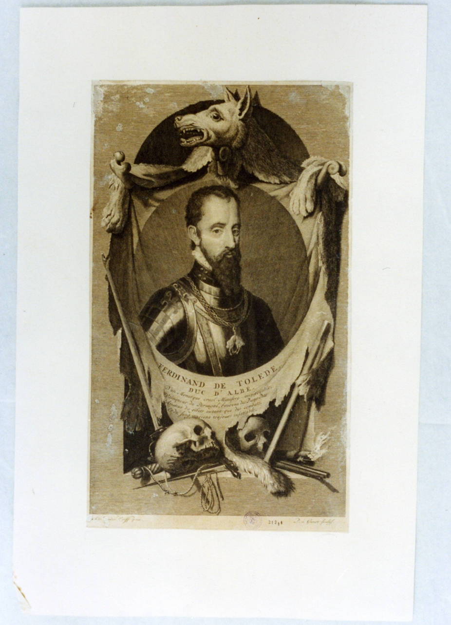 ritratto d'uomo (stampa) di Van Gunst Pieter Stevens, Van der Werff Adriaan (secc. XVII/ XVIII)
