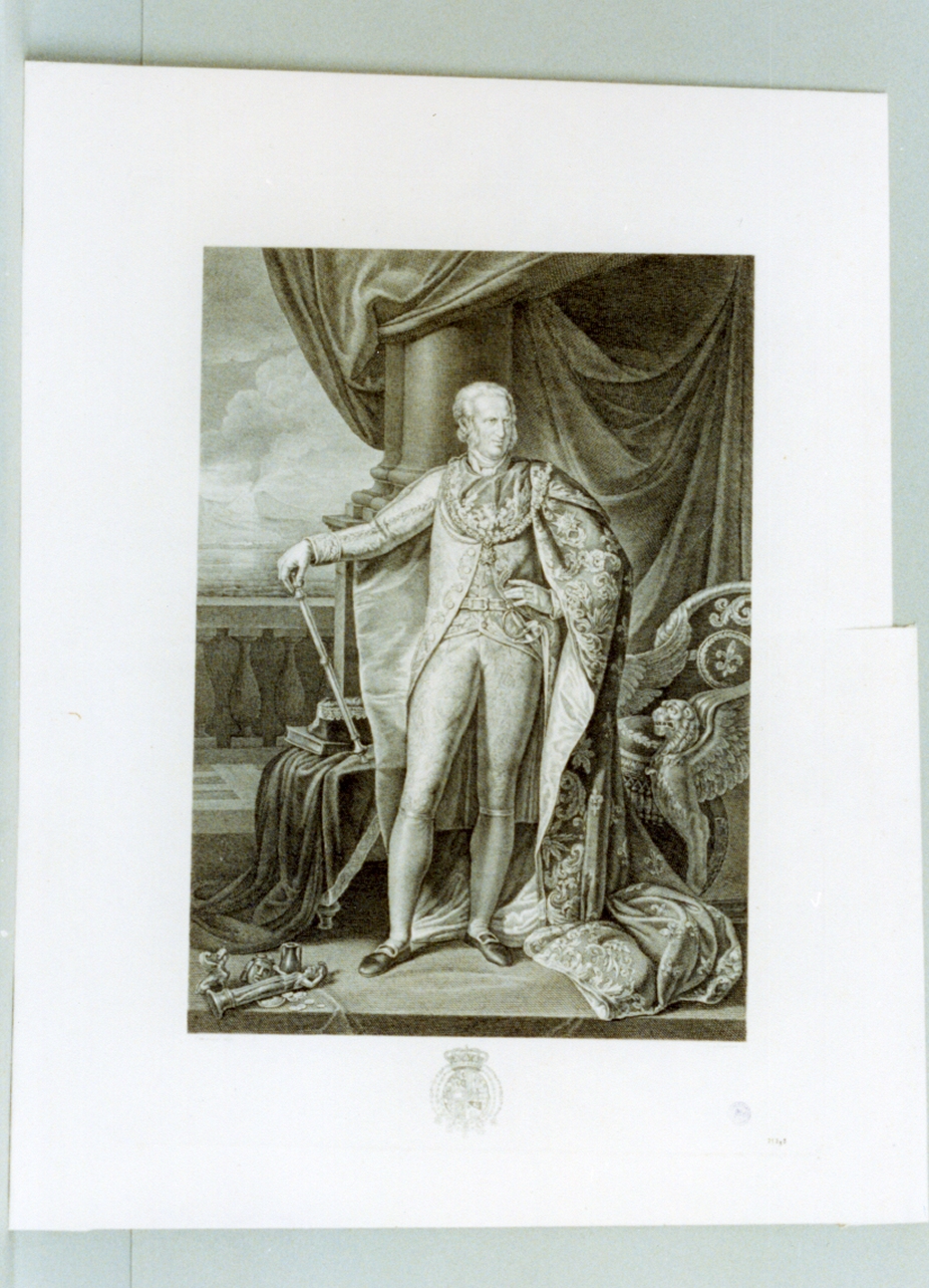 ritratto d'uomo (stampa) di Imperato Filippo, Camuccini Vincenzo (sec. XIX)