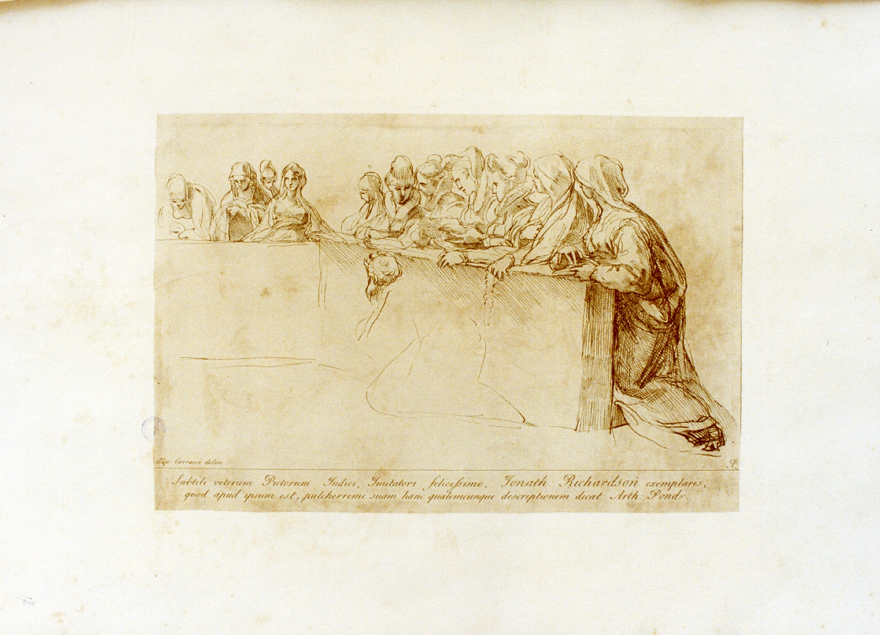 donne che pregano (stampa) di Pond Arthur (sec. XVIII)