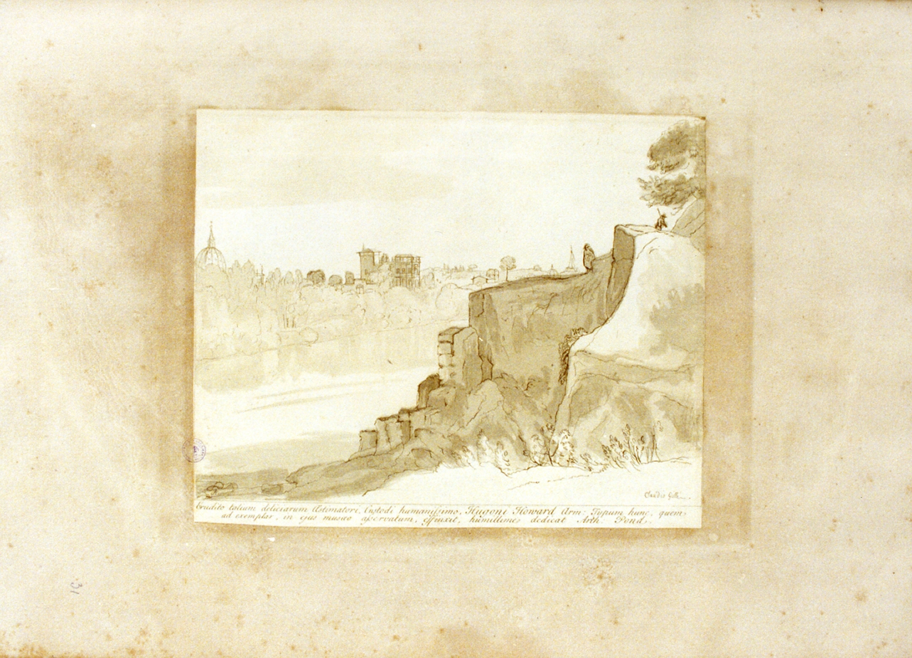 veduta di Roma (stampa a colori) di Pond Arthur (sec. XVIII)