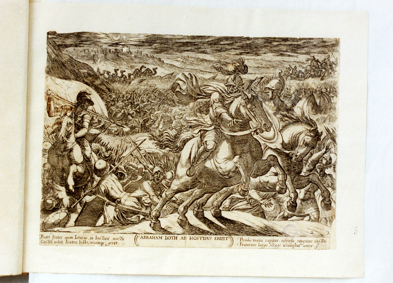 scena di battaglia (stampa) di Tempesta Antonio (secc. XVI/ XVII)