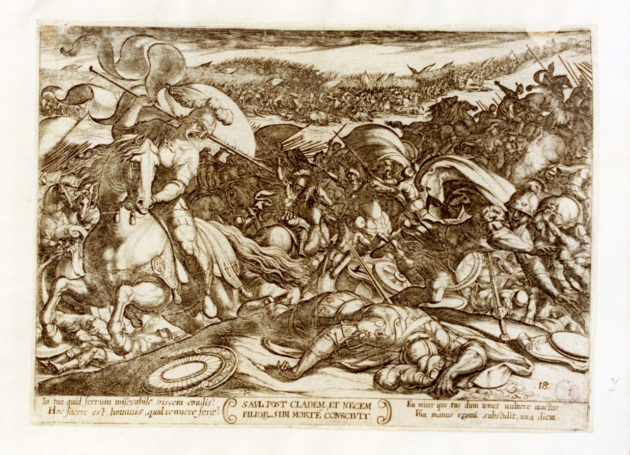 scena di battaglia (stampa) di Tempesta Antonio (secc. XVI/ XVII)