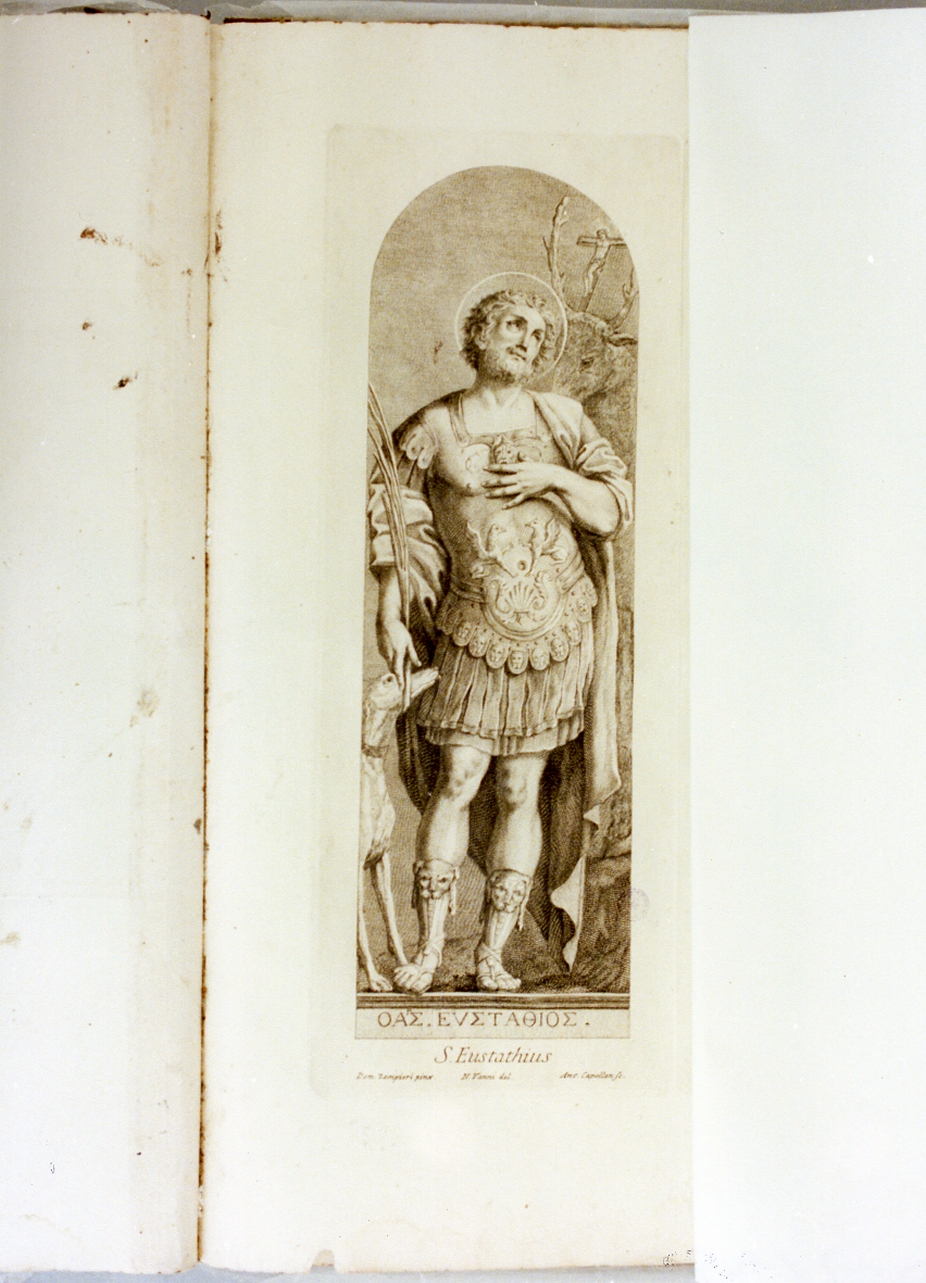 Sant'Eustachio (stampa) di Capellan Antonio, Vanni Niccolò (sec. XVIII)