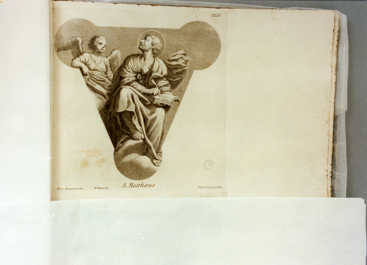 San Matteo Evangelista (stampa) di Gregori Carlo, Vanni Niccolò (sec. XVIII)