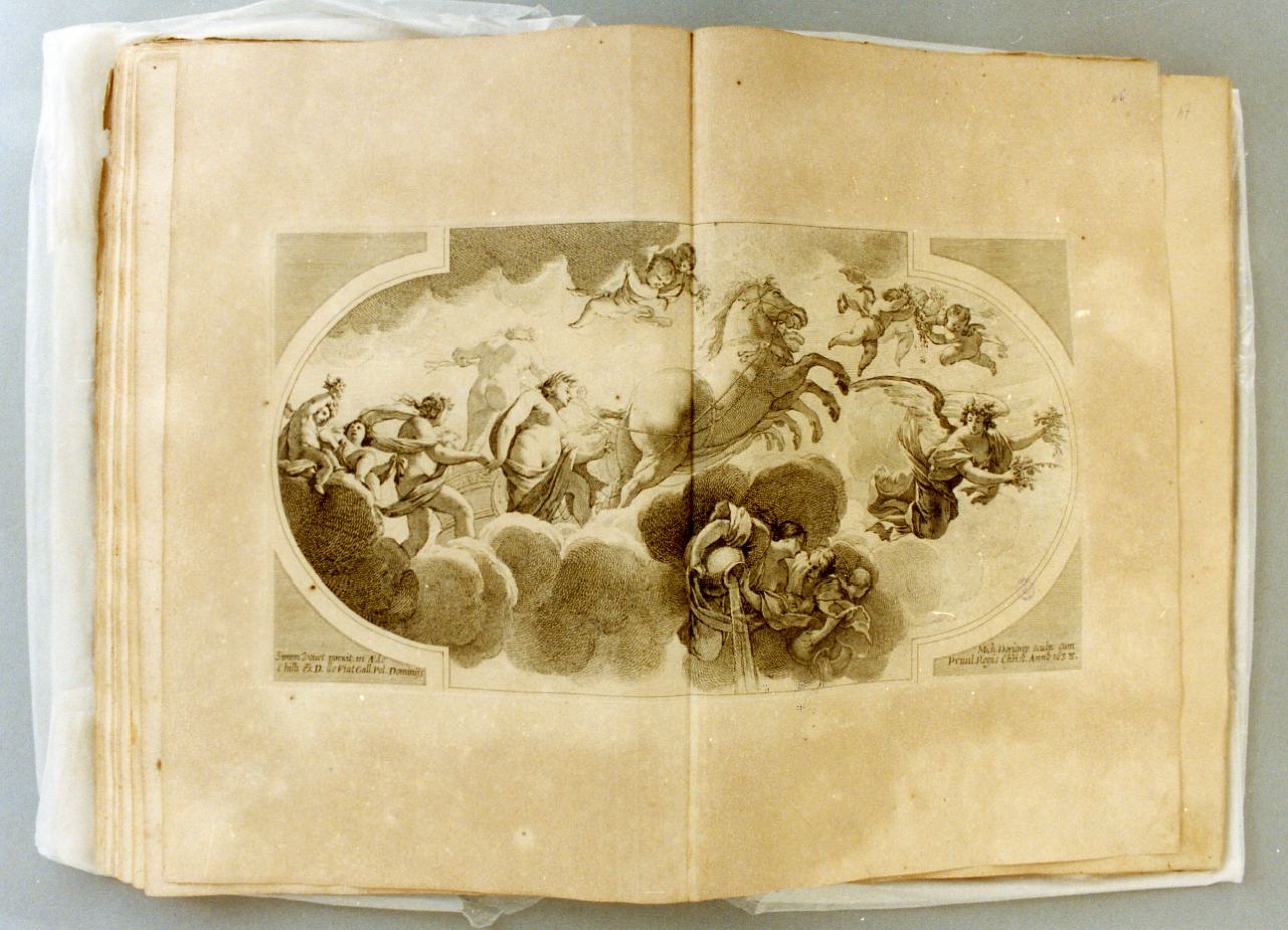 carro di Apollo (stampa) di Vouet Simon (sec. XVII)