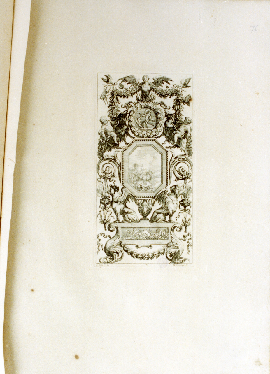 motivi decorativi a grottesche (stampa) di Dorigny Michel, Vouet Simon (sec. XVII)