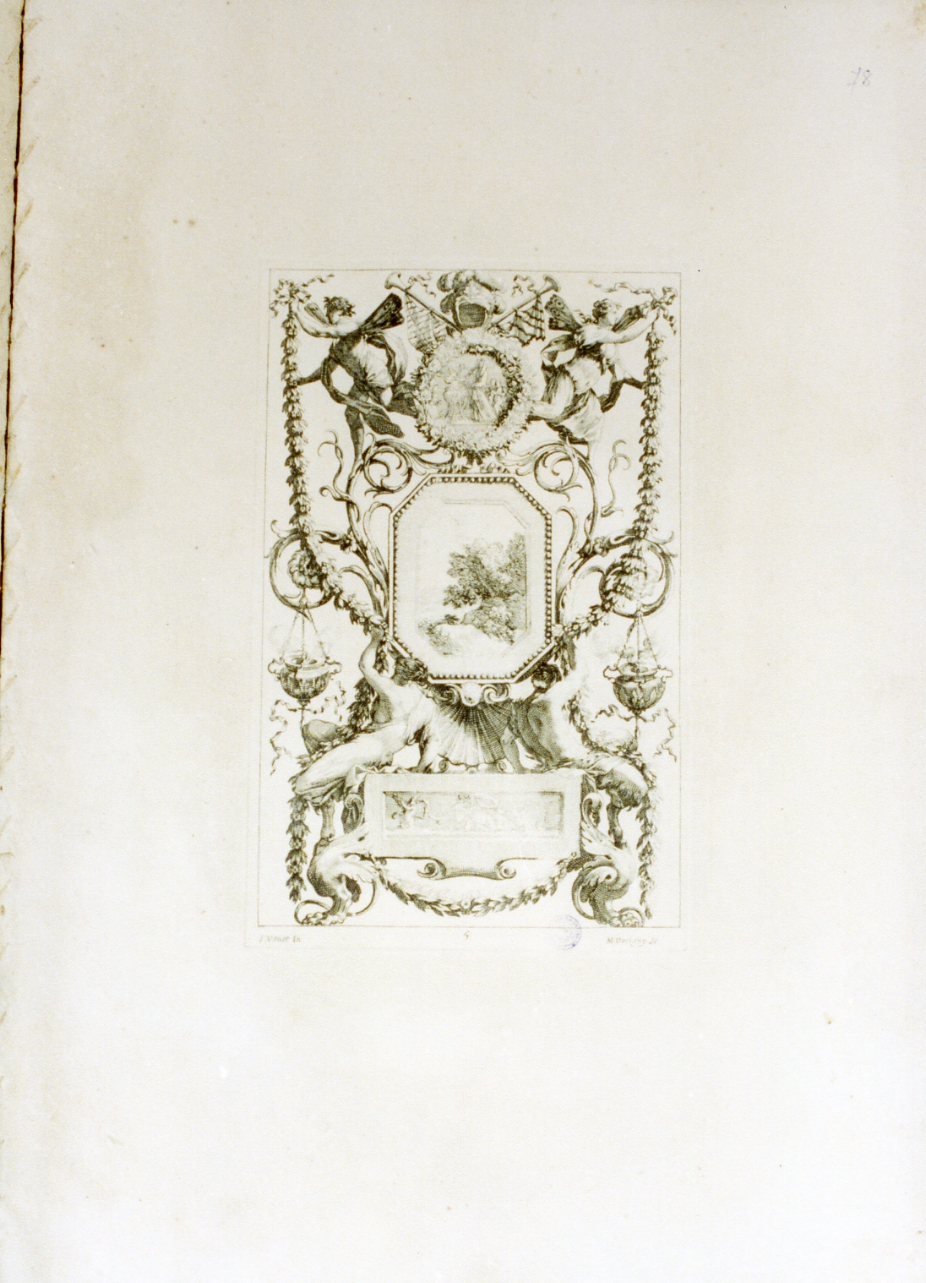 motivi decorativi a grottesche (stampa) di Dorigny Michel, Vouet Simon (sec. XVII)