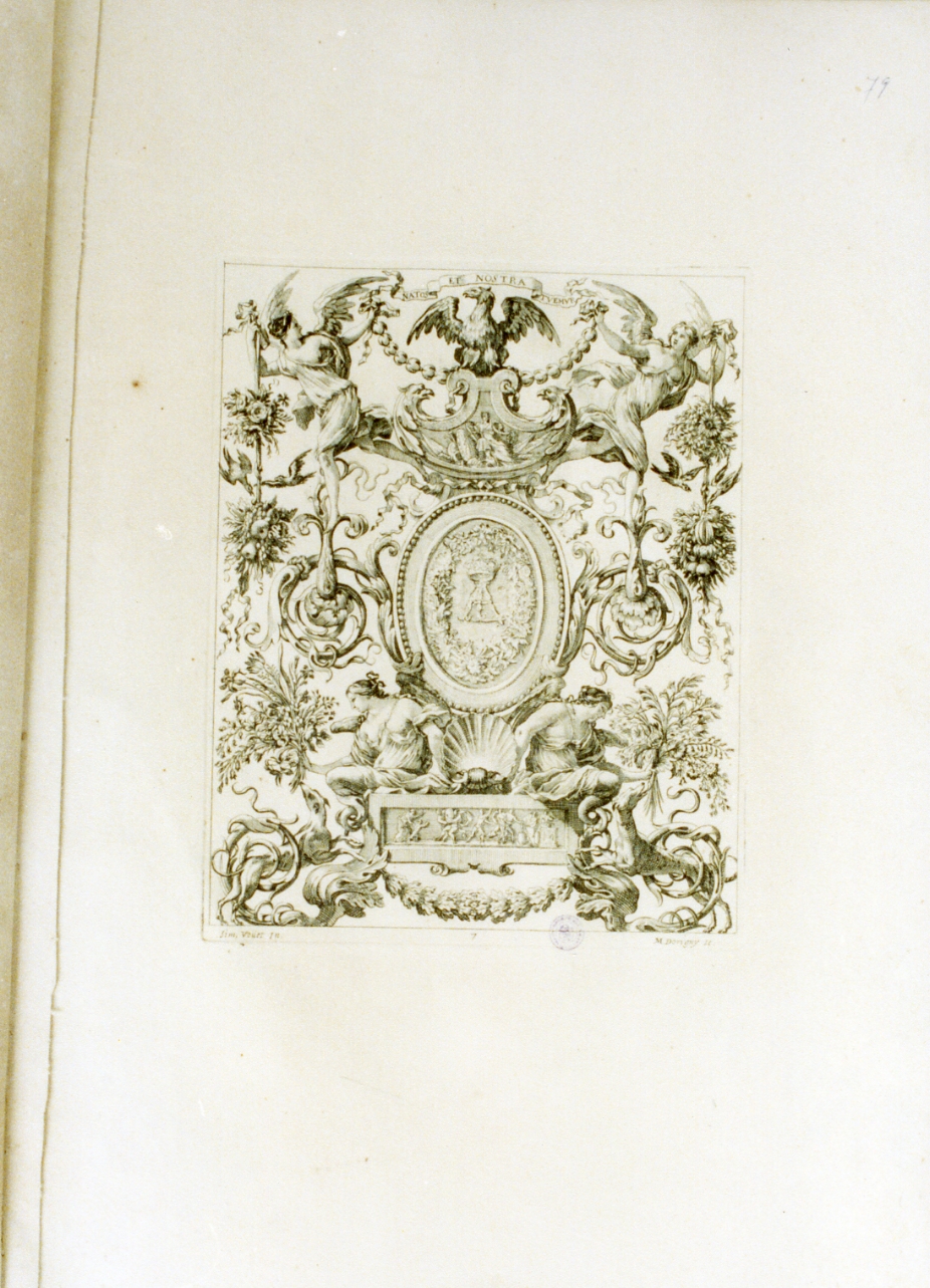 motivi decorativi a grottesche (stampa) di Dorigny Michel, Vouet Simon (sec. XVII)