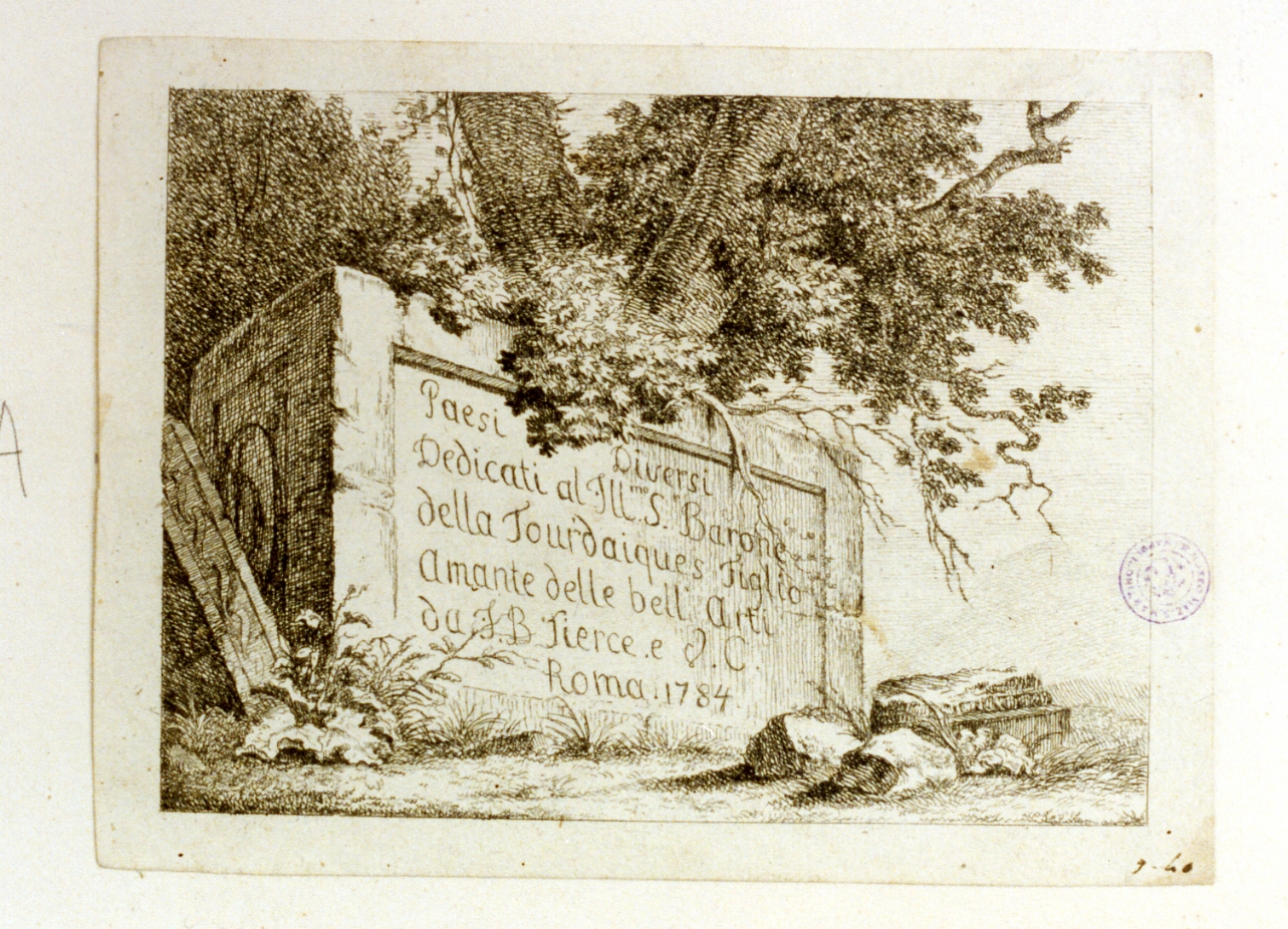 paesaggio (stampa) di Tierce Jean Baptiste Antoine (sec. XVIII)