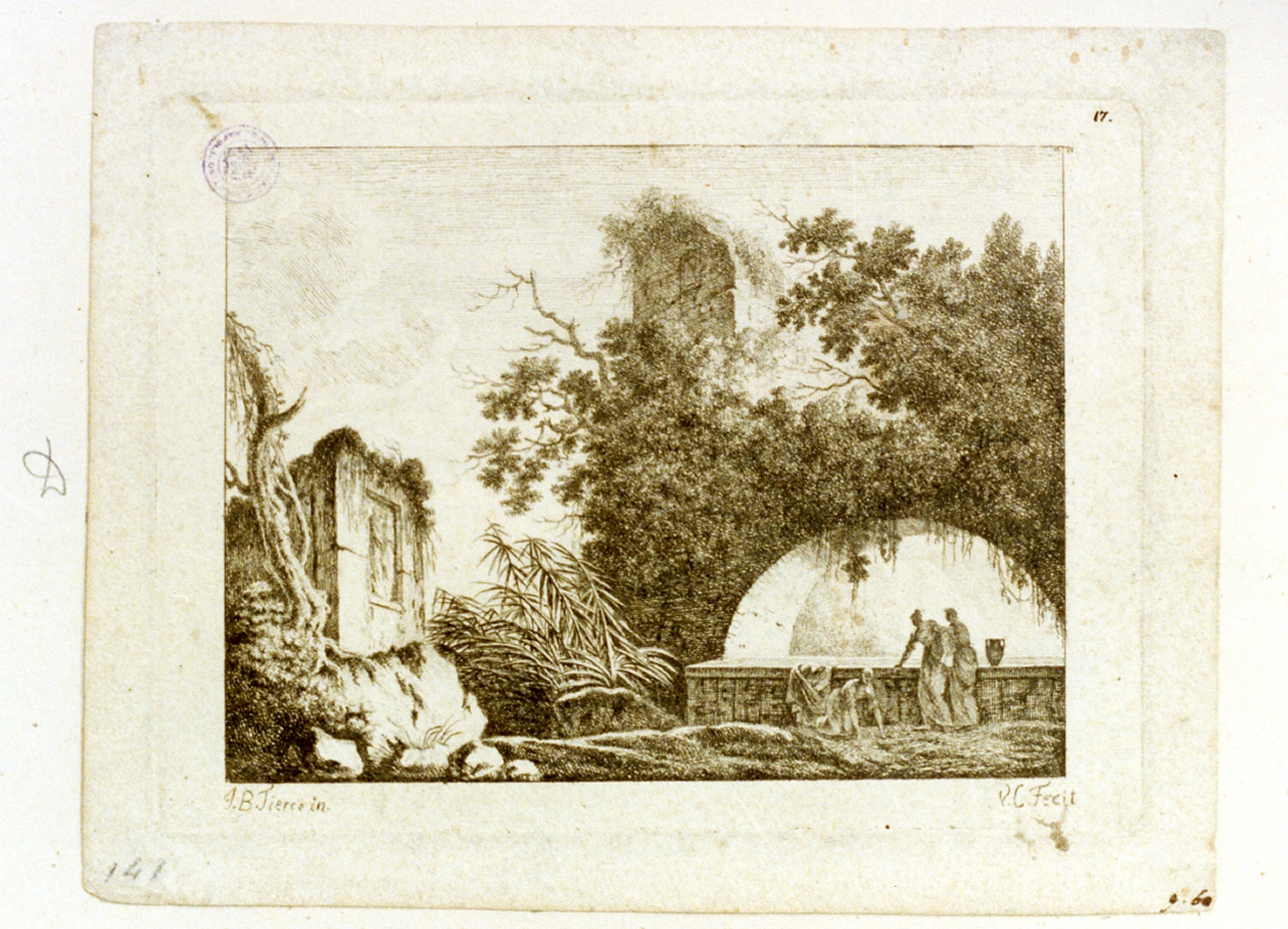 paesaggio (stampa) di Tierce Jean Baptiste Antoine (seconda metà sec. XVIII)