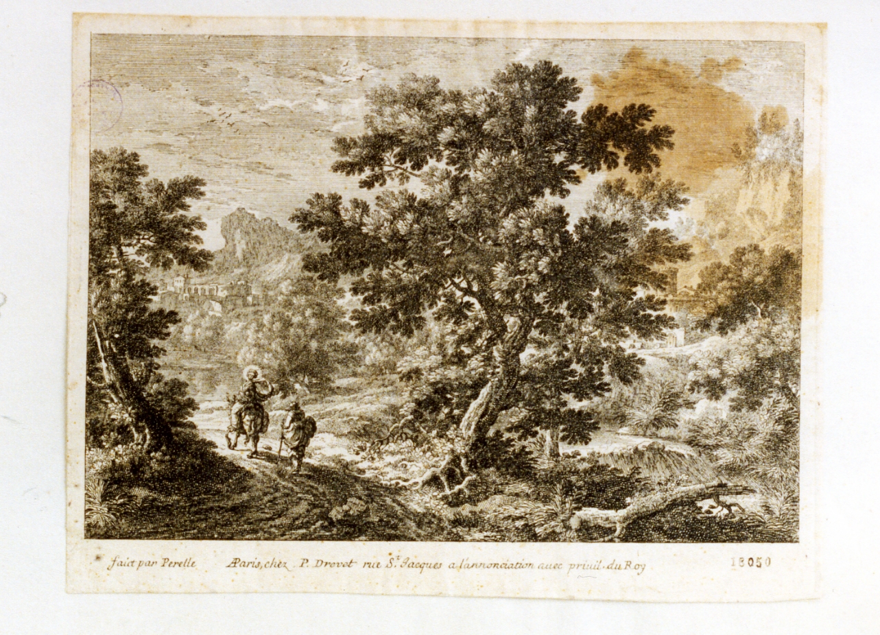paesaggio (stampa) di Perelle Adam (sec. XVII)