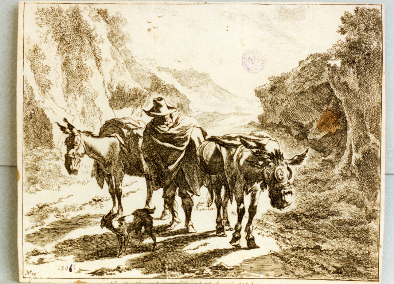 paesaggio (stampa) di De Visscher Jan (sec. XVII)