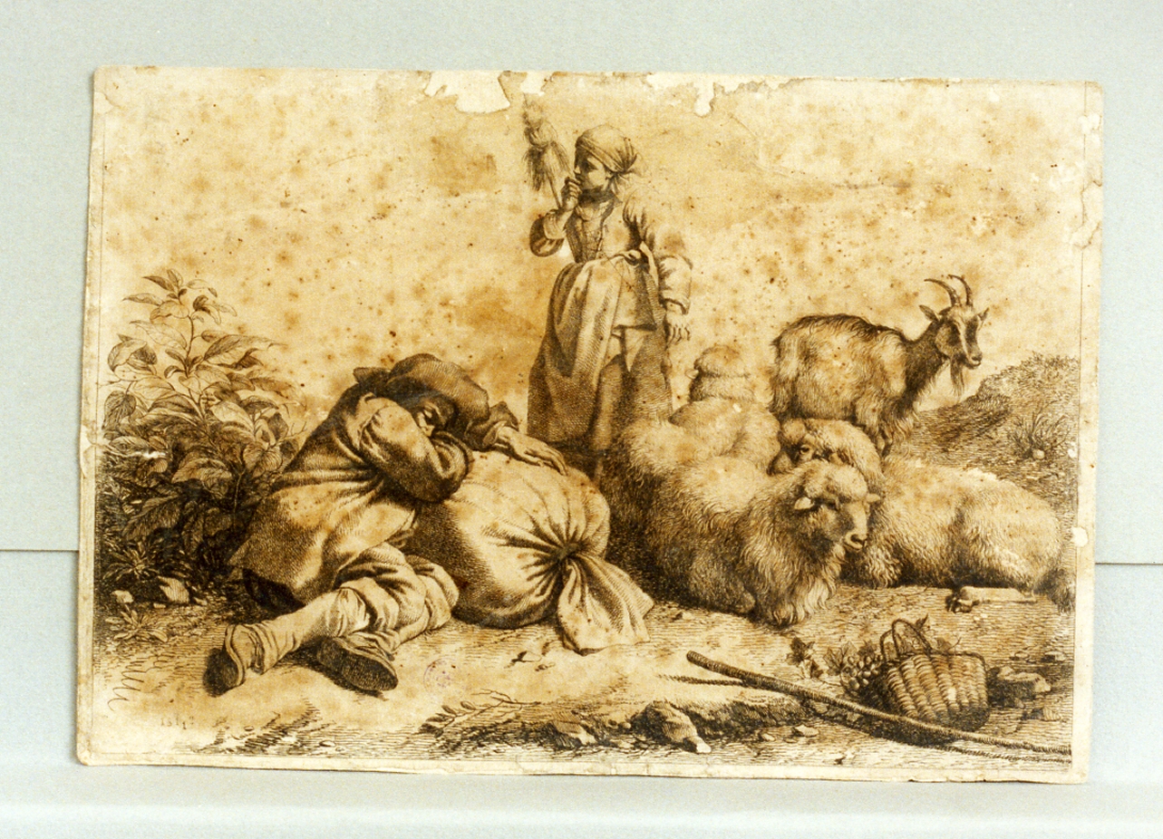 scena pastorale (stampa) di Londonio Francesco (sec. XVIII)