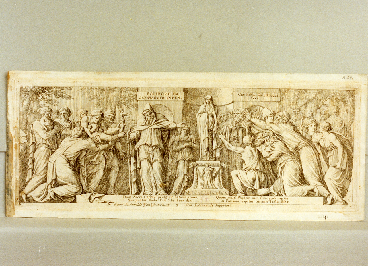 storia di Niobe (stampa tagliata) di Galestruzzi Giovan Battista (sec. XVII)
