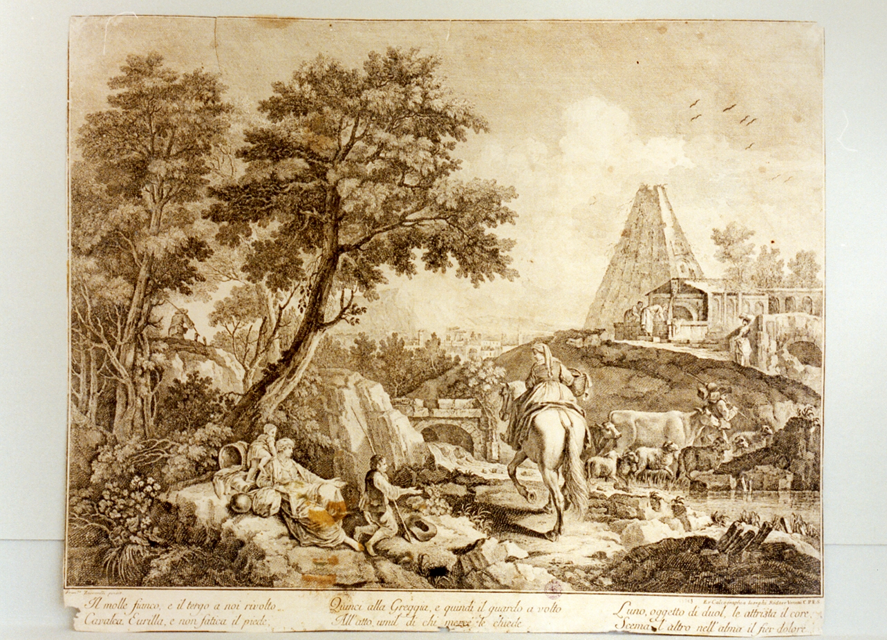 paesaggio (stampa) di Zuccarelli Francesco (seconda metà sec. XVIII)