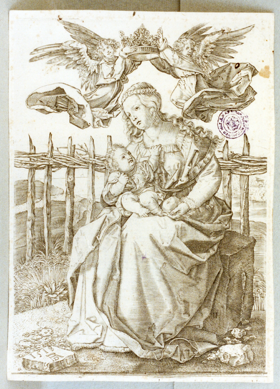 Madonna con Bambino (stampa) di Durer Albrecht (sec. XVI)