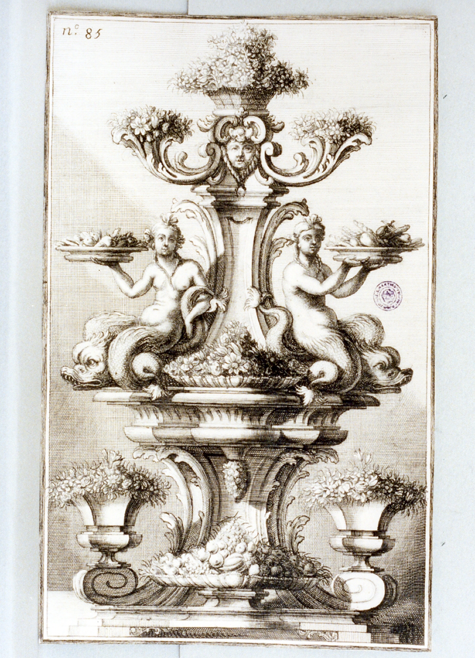 centro tavola (stampa) di Giardini Giovanni, Limpach Maximilian Joseph (sec. XVIII)