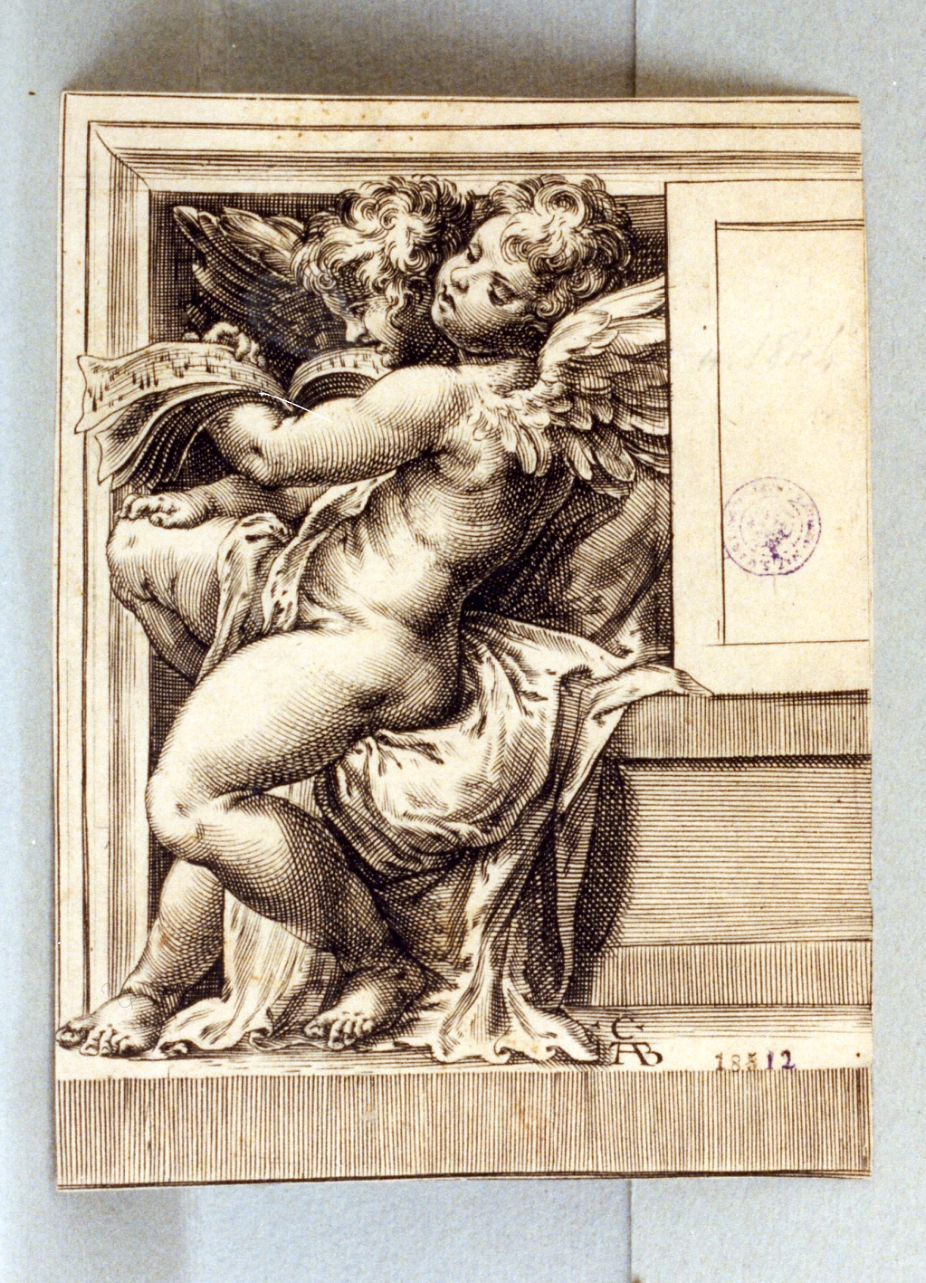angeli musicanti (stampa) di Alberti Cherubino (secc. XVI/ XVII)