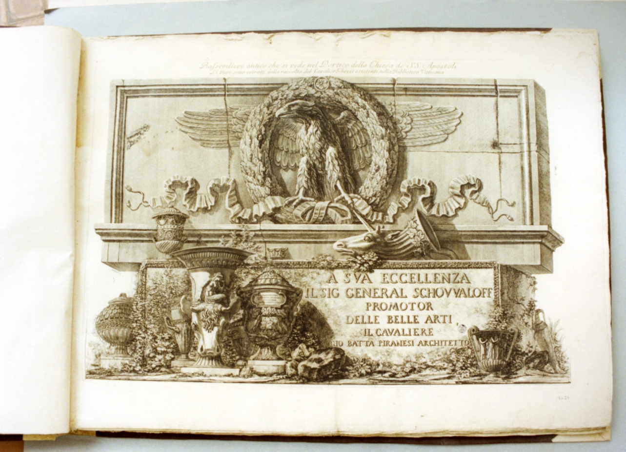 reperti archeologici (stampa) di Piranesi Giovanni Battista (sec. XVIII)