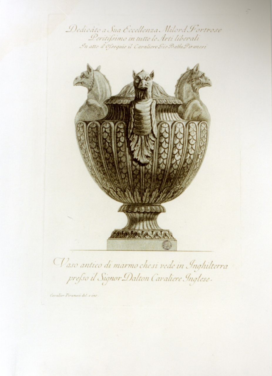 vaso (stampa) di Piranesi Giovanni Battista (sec. XVIII)