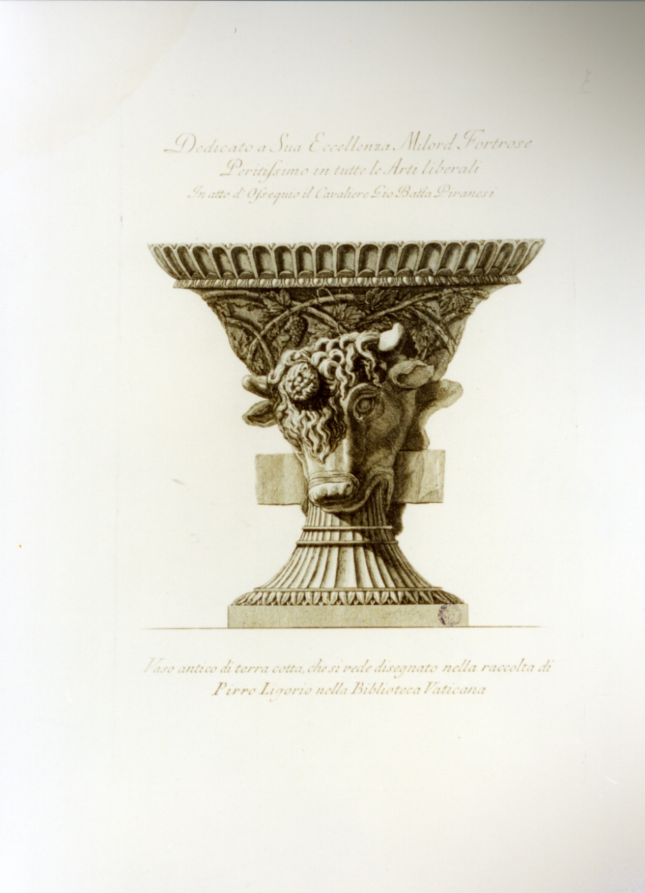 vaso (stampa) di Piranesi Giovanni Battista (sec. XVIII)