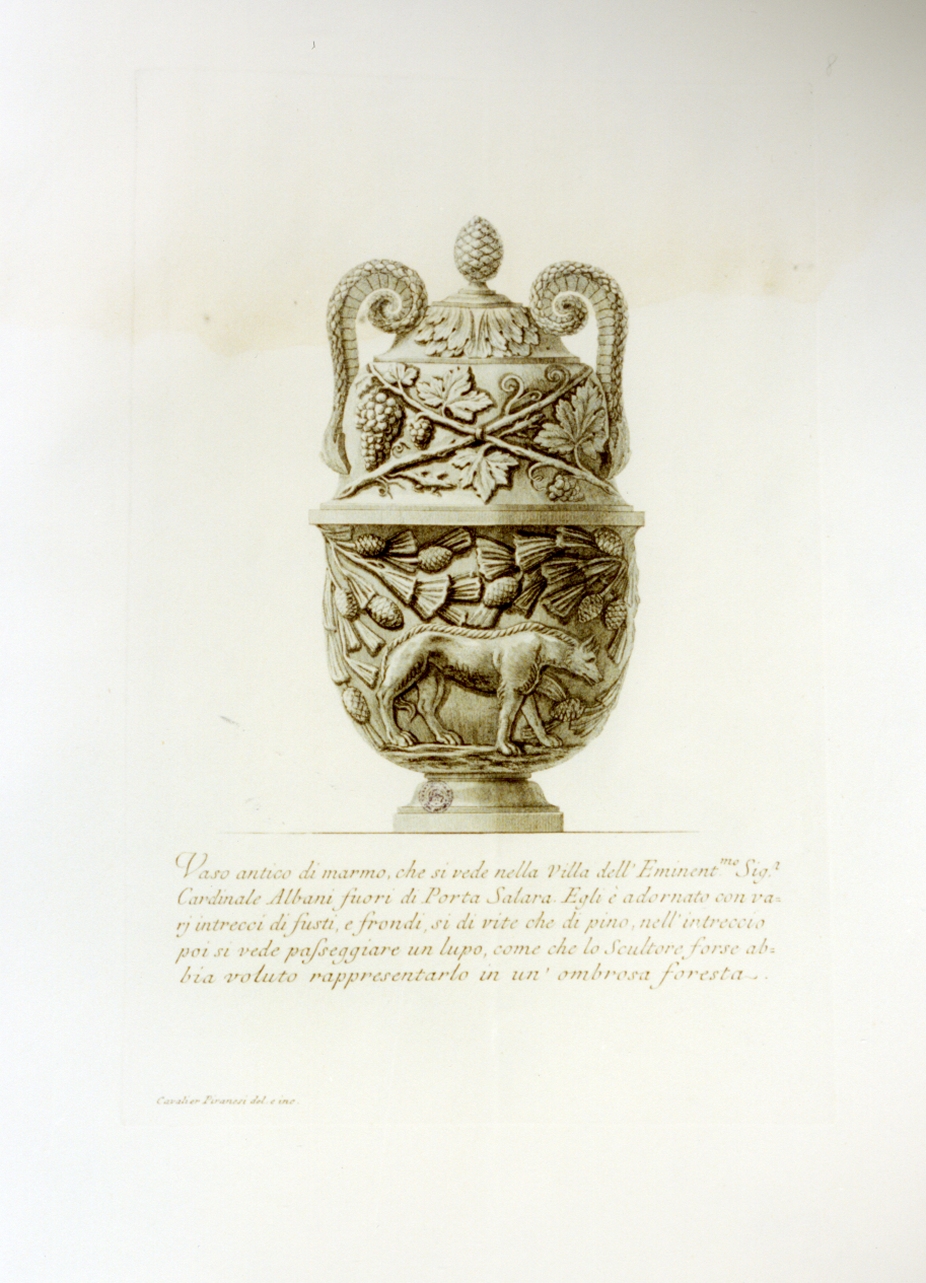 vaso (stampa) di Piranesi Giovanni Battista (sec. XVIII)