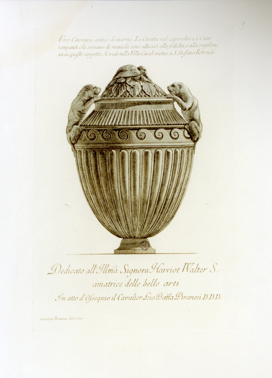 vaso (stampa) di Piranesi Giovanni Battista (sec. XVIII)
