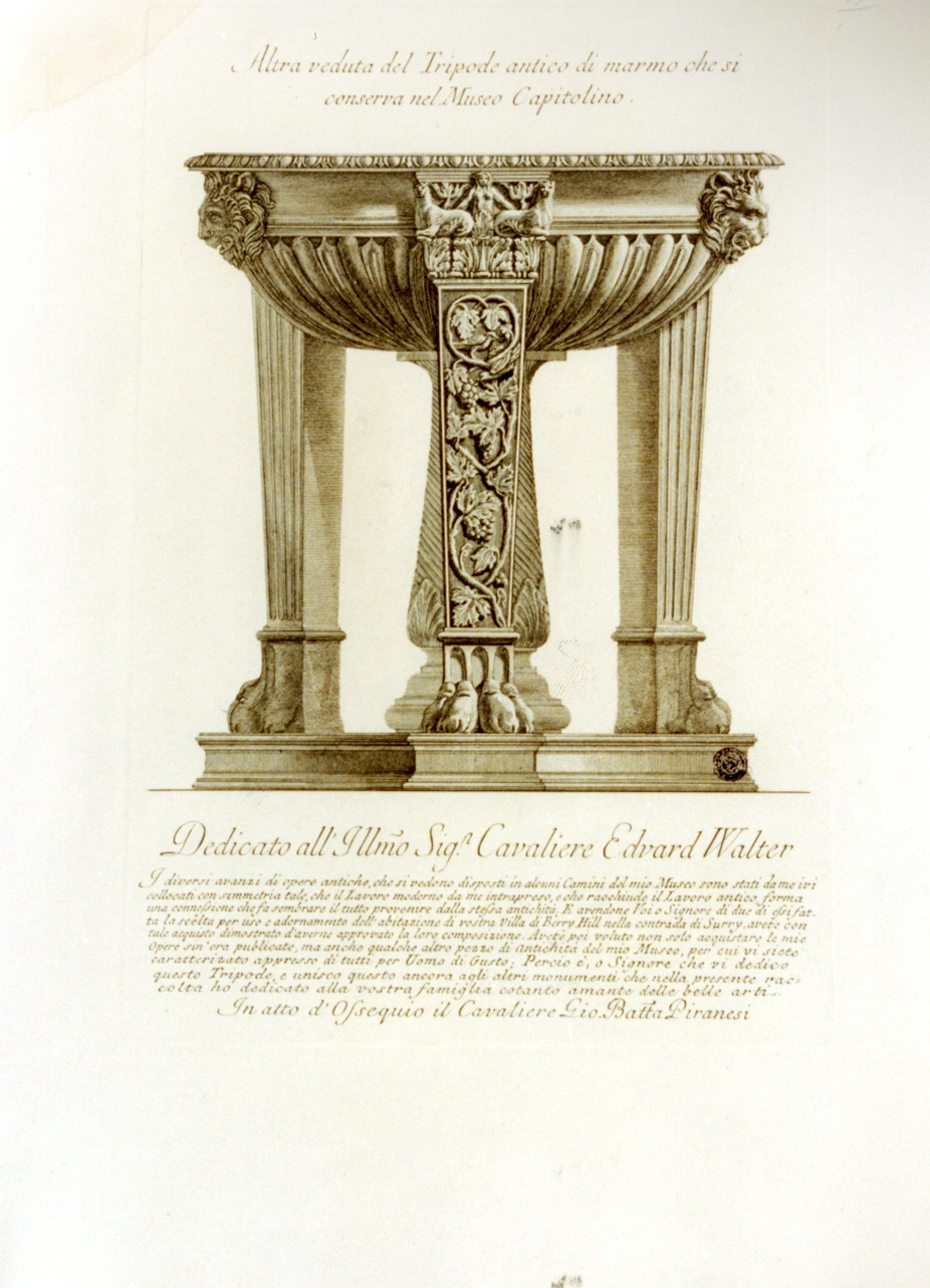 tripode (stampa) di Piranesi Giovanni Battista (sec. XVIII)